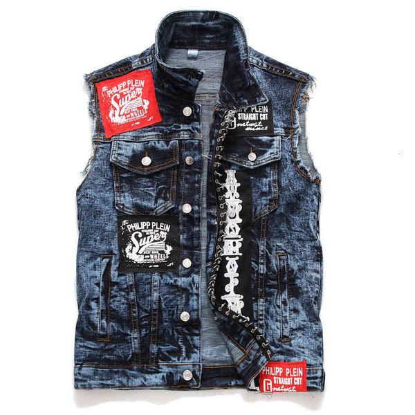 men's vests men's denim vest fashionable washing blue button decoration clothes wear 8cd1, Black;white
men's vests men's denim vest fashionable washing blue button decoration clothes wear 8cd1, Black;white