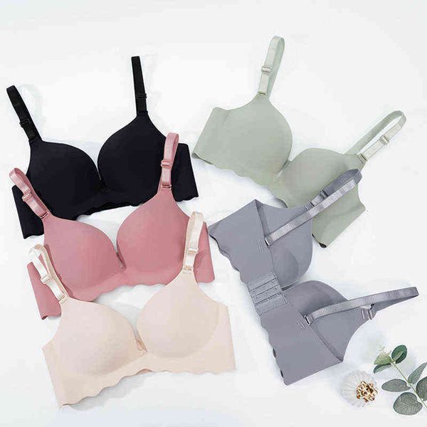 women push up bras seamless breathable female wireless underwear collecting active brasserie backless sleep lingerie l220726, Red;black
women push up bras seamless breathable female wireless underwear collecting active brasserie backless sleep lingerie l220726, Red;black