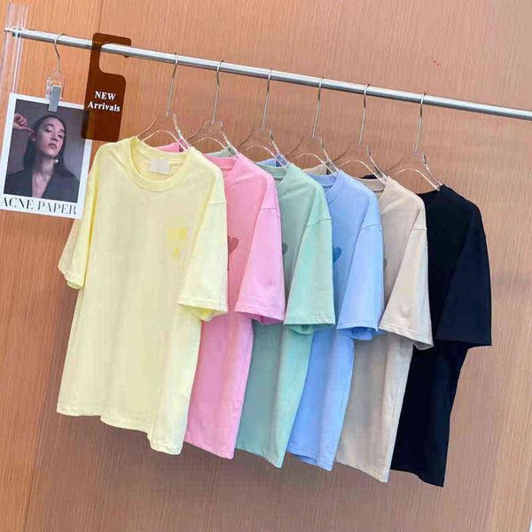 designertide brand fashion correct version high great love macarone color short sleeve t-shirt for men and women, White
designertide brand fashion correct version high great love macarone color short sleeve t-shirt for men and women, White