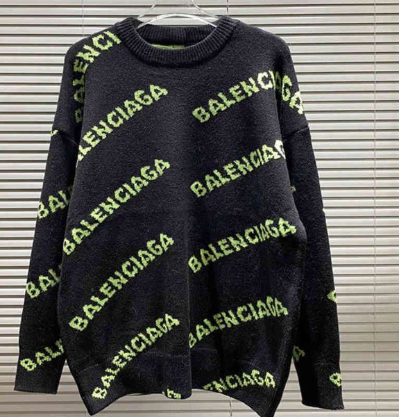 designer hoodies balencaigass men's sweaters 202 autumn and winter new fashion knitted sweater wo round neck letter jacquard casua, Black
designer hoodies balencaigass men's sweaters 202 autumn and winter new fashion knitted sweater wo round neck letter jacquard casua, Black