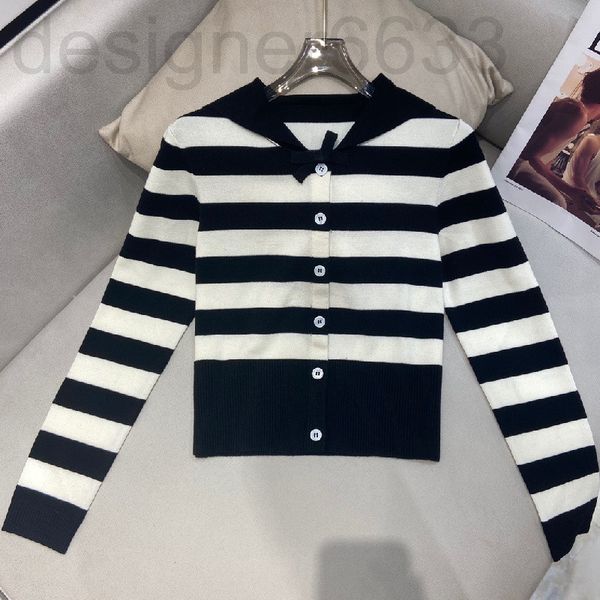 women's sweaters designer autumn black and white striped knitted cotton navy cardigan for women cgyr, White;black
women's sweaters designer autumn black and white striped knitted cotton navy cardigan for women cgyr, White;black