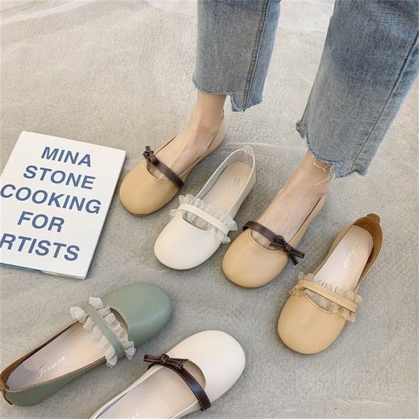 classics retro lace ballet shoes women candy color comfort soft leather flat round toe loafers ladies fashion casual shoes 220616, Black
classics retro lace ballet shoes women candy color comfort soft leather flat round toe loafers ladies fashion casual shoes 220616, Black