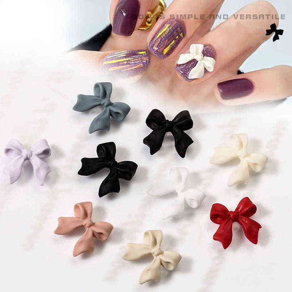 30/100pcs new style bowknot nail art decoration resin long ribbon frosted texture fashion fingernail diy accessories y220408, Black
30/100pcs new style bowknot nail art decoration resin long ribbon frosted texture fashion fingernail diy accessories y220408, Black