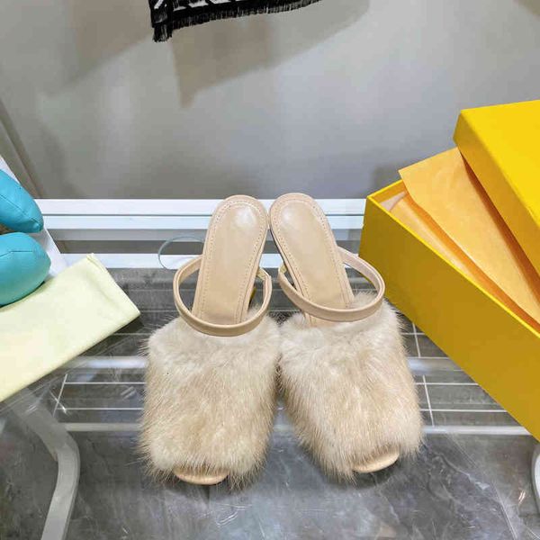 special-shaped women's classic heel slippers mink fur material multi-color fashion versatile size 35-42 o0fn, Black
special-shaped women's classic heel slippers mink fur material multi-color fashion versatile size 35-42 o0fn, Black