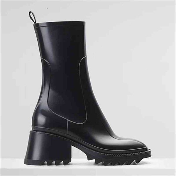 women's rain boots boots personalized design simple and beautiful chelsea thick bottomed motorcycle fashion, Black
women's rain boots boots personalized design simple and beautiful chelsea thick bottomed motorcycle fashion, Black