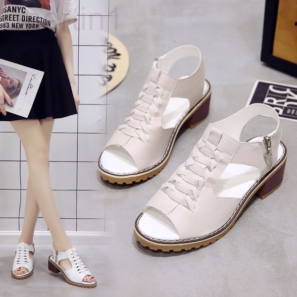 sandals designer women's summer 2020 new hollow fish mouth middle heel thick roman shoes side zipper versatile korean shoesr675, Black
sandals designer women's summer 2020 new hollow fish mouth middle heel thick roman shoes side zipper versatile korean shoesr675, Black
