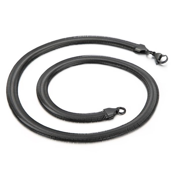 huge 8mm 24'' fashion flat snake chains necklace for women men stainless steel diy jewelry silver/ gold/ rose gold/ black
huge 8mm 24'' fashion flat snake chains necklace for women men stainless steel diy jewelry silver/ gold/ rose gold/ black