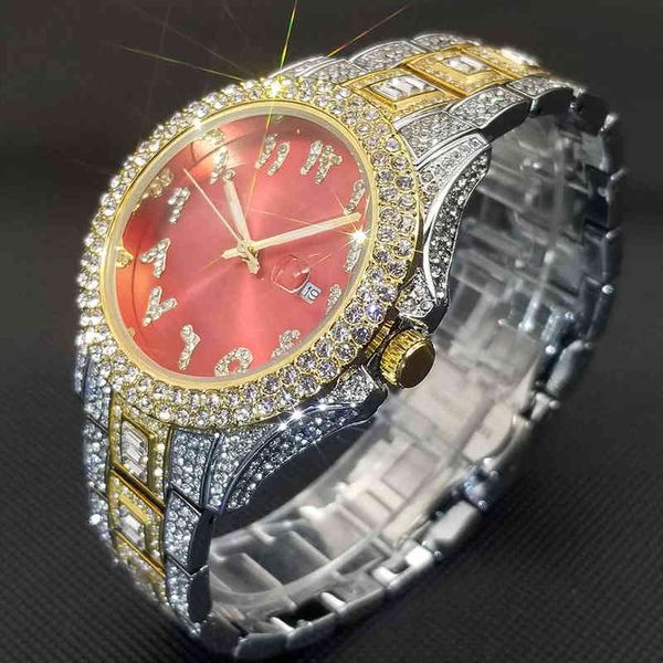 ice out watch for men diamond bracelet wristwatch hip hop luminous waterproof red dial 2022 rhinestone watches luxury designe, Slivery;brown
ice out watch for men diamond bracelet wristwatch hip hop luminous waterproof red dial 2022 rhinestone watches luxury designe, Slivery;brown
