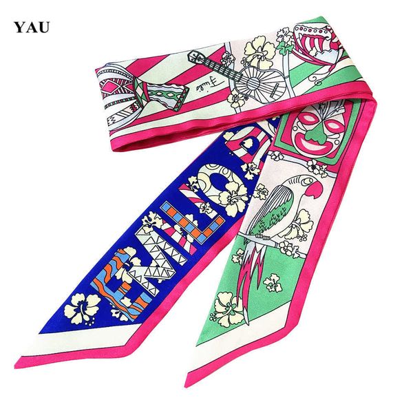 imitated small silk scarf for women great bag parrot strap guitar printed bandage tape scarf blue wrap, Blue;gray
imitated small silk scarf for women great bag parrot strap guitar printed bandage tape scarf blue wrap, Blue;gray