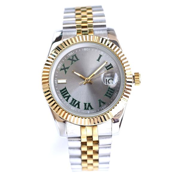 automatic mechanical mens watches roman numeral watch oyster perpetual movement waterproof luminous sapphire stainless steel 904l wristwatch, Slivery;brown
automatic mechanical mens watches roman numeral watch oyster perpetual movement waterproof luminous sapphire stainless steel 904l wristwatch, Slivery;brown