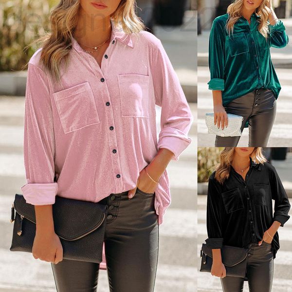 women's polos designer ins autumn and winter new fashion solid color long sleeved cardigan single breasted casual shirt women, White
women's polos designer ins autumn and winter new fashion solid color long sleeved cardigan single breasted casual shirt women, White