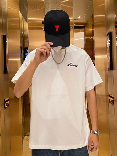 women's t-shirt designer we11done collar chest simple letter print short sleeve t-shirt men's and women's fashion wd base shi, White 
women's t-shirt designer we11done collar chest simple letter print short sleeve t-shirt men's and women's fashion wd base shi, White