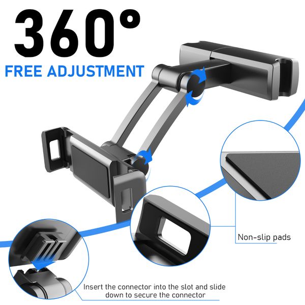 car rear pillow phone holder tablet car stand seat rear headrest mounting bracket for phone ipad tablet 4.7-12.3inch universal
car rear pillow phone holder tablet car stand seat rear headrest mounting bracket for phone ipad tablet 4.7-12.3inch universal