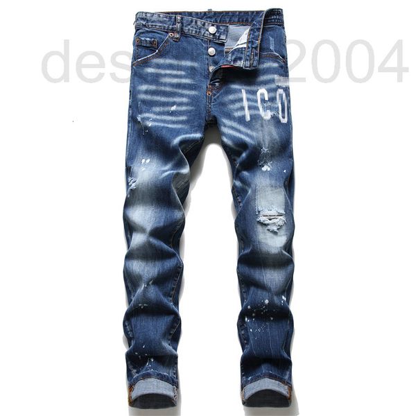 men's jeans designer spring new ragged paint splashing men's slim fit letter printing elastic d2 quadratic jeans tight beggar pant, Blue
men's jeans designer spring new ragged paint splashing men's slim fit letter printing elastic d2 quadratic jeans tight beggar pant, Blue