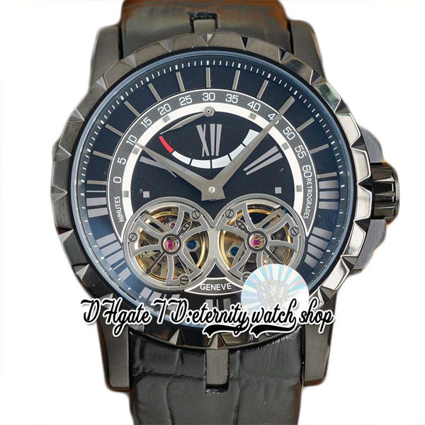 2022 rrf excalibur quatuor double tourbillon automatic mens watch 46mm bex0280 pvd steel case all black gray dial white stick leather strap, Slivery;brown
2022 rrf excalibur quatuor double tourbillon automatic mens watch 46mm bex0280 pvd steel case all black gray dial white stick leather strap, Slivery;brown