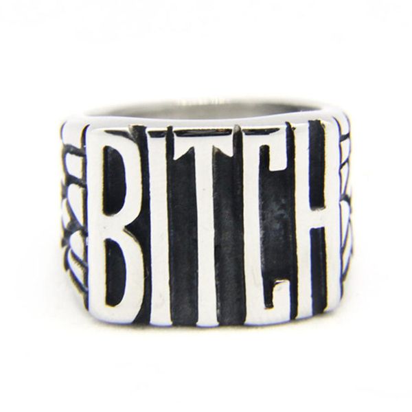 5pcs/lot size 5-10 popular bitch ring 316l stainless steel fashion jewelry popular biker hiphop style ring1763, Silver
5pcs/lot size 5-10 popular bitch ring 316l stainless steel fashion jewelry popular biker hiphop style ring1763, Silver