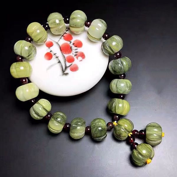 natural xinjiang golden silk jade pumpkin bead bracelet fashion women's bracelet jewelry, Black
natural xinjiang golden silk jade pumpkin bead bracelet fashion women's bracelet jewelry, Black