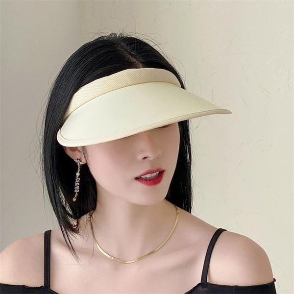 wide brim sun visor adjustable empty cotton cap clip-on sunhat visors ladies uv protection breathable visor hat, Blue;gray
wide brim sun visor adjustable empty cotton cap clip-on sunhat visors ladies uv protection breathable visor hat, Blue;gray