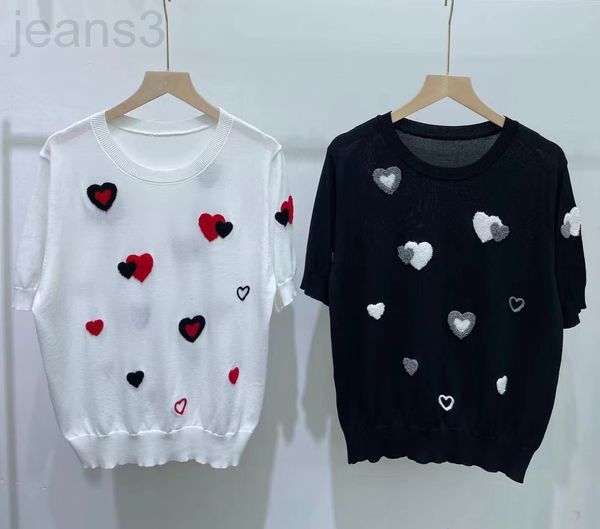 women's knits & tees designer sweet college style age reduction full of love embroidered t-shirt women's 22 summer new ice silk kn, White
women's knits & tees designer sweet college style age reduction full of love embroidered t-shirt women's 22 summer new ice silk kn, White