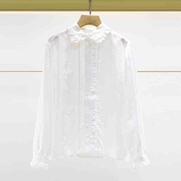 women's blouses & shirts fadan family autumn and winter embroidery doll collar ruffle mid seam long sleeve shirt female, White
women's blouses & shirts fadan family autumn and winter embroidery doll collar ruffle mid seam long sleeve shirt female, White