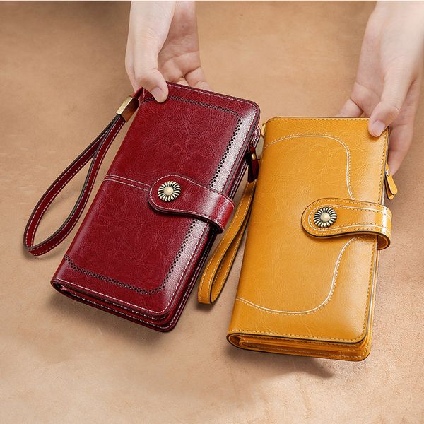 designer wallets accessory clips rfid luxury ladies wallets leather long multifunctional clutch walletss vintage oil wax leathers, Black
designer wallets accessory clips rfid luxury ladies wallets leather long multifunctional clutch walletss vintage oil wax leathers, Black