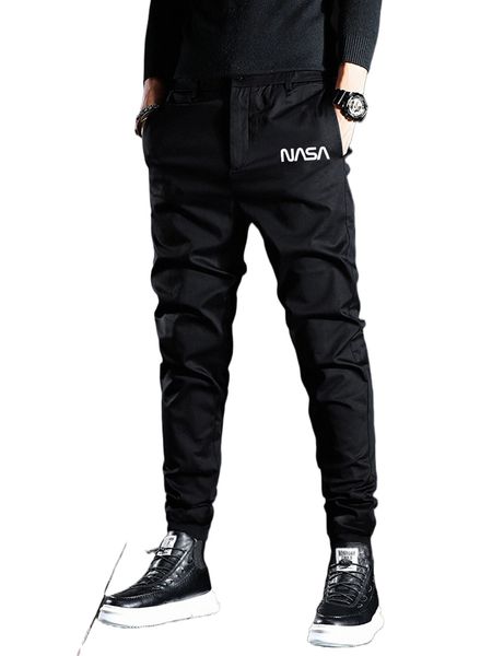 men letter graphic slant pockets pants a9wr#, Black