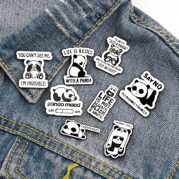 cartoon panda letters brooch black white color animals collar pins student alloy enamel corsage badges for bag hat cowboy clothes ornaments, Gray
cartoon panda letters brooch black white color animals collar pins student alloy enamel corsage badges for bag hat cowboy clothes ornaments, Gray