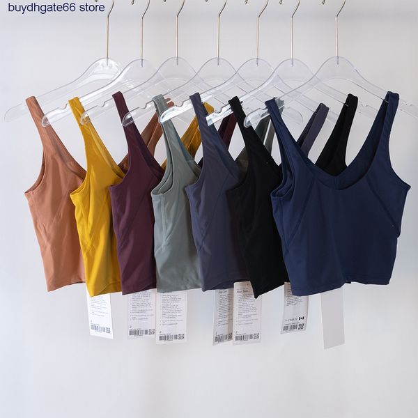 2022 align fashion yoga brand lu's women's tanks suit sports u-shaped vest fitness back bra jogging with lined breast pad, White
2022 align fashion yoga brand lu's women's tanks suit sports u-shaped vest fitness back bra jogging with lined breast pad, White