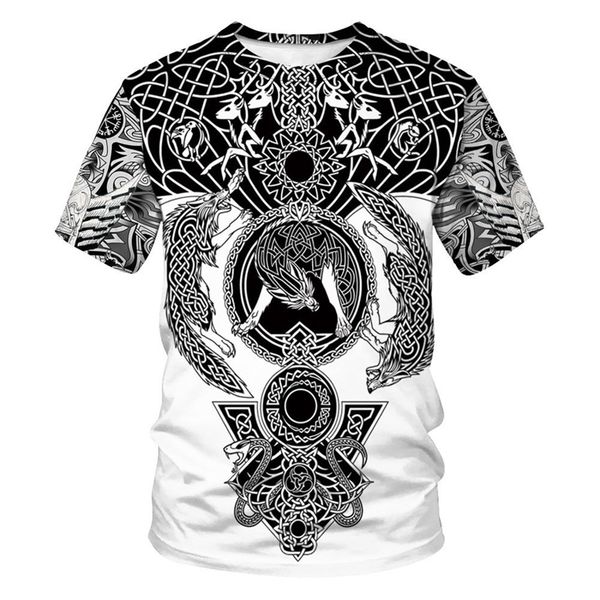 fashion men 3d printed viking tattoo t shirt tees shorts sleeve apparel norse cosplay funny streetwear tees 220607, White;black
fashion men 3d printed viking tattoo t shirt tees shorts sleeve apparel norse cosplay funny streetwear tees 220607, White;black