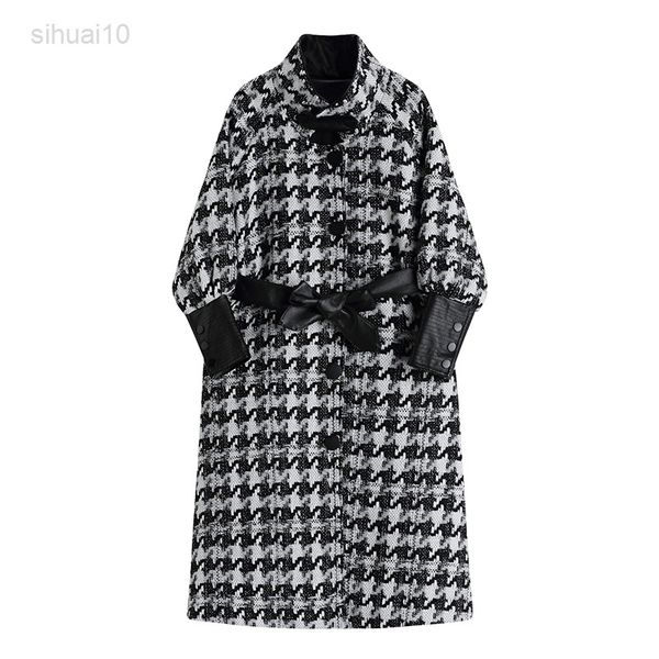 wool plaid coat womens mid-length autumn and winter new high-quality retro loose and thin long sleeve jacket female trend l220725, Black
wool plaid coat womens mid-length autumn and winter new high-quality retro loose and thin long sleeve jacket female trend l220725, Black