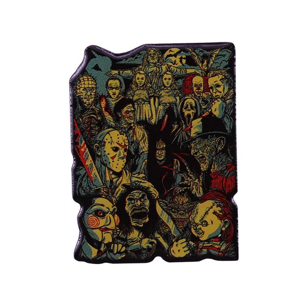 evil guys pins 80s 90s horror movie killer collage brooch metal badge gothic jewelry, Blue
evil guys pins 80s 90s horror movie killer collage brooch metal badge gothic jewelry, Blue