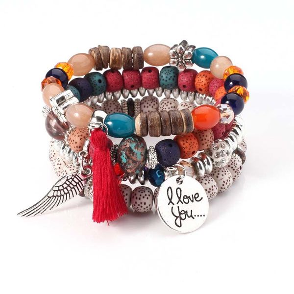 bohemian beaded multi-layer strands for women vintage fashion gold coin pendant tassel bracelet vacation jewelry gift, Black
bohemian beaded multi-layer strands for women vintage fashion gold coin pendant tassel bracelet vacation jewelry gift, Black