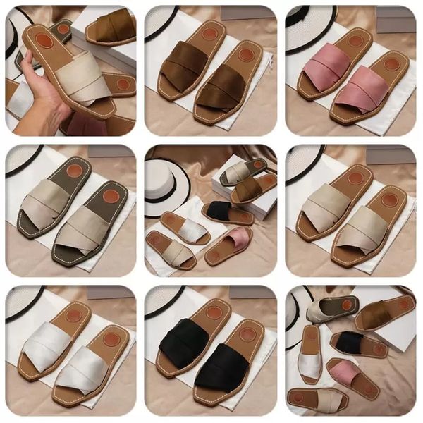 2022 arrival branded womens woody mules fflat slipper deisgner lady lettering fabric outdoor leather sole slide sandal with box, Black
2022 arrival branded womens woody mules fflat slipper deisgner lady lettering fabric outdoor leather sole slide sandal with box, Black