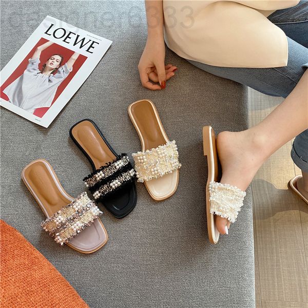 slippers designer pearl sandal summer fashion wear flat bottomed big size beach slippers women's 41-43 wa9i, Black
slippers designer pearl sandal summer fashion wear flat bottomed big size beach slippers women's 41-43 wa9i, Black