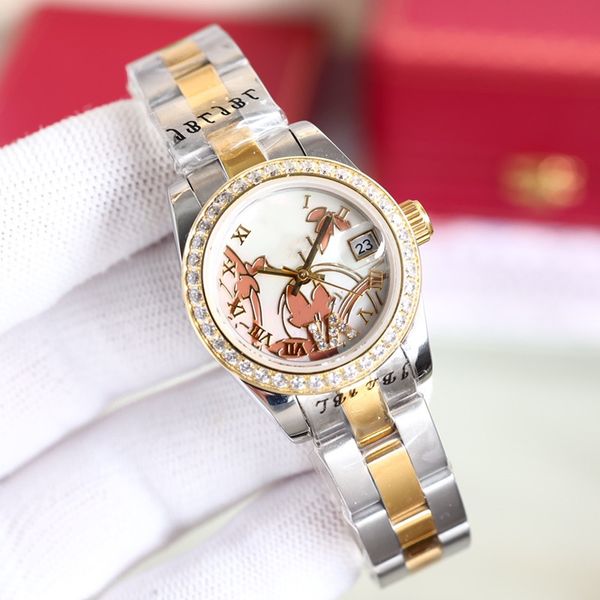 fashion mechanical elegant ladies watch 28mm stainless steel strap sapphire crystal oyster perpetual designer watch luxury watches popular 2, Slivery;brown
fashion mechanical elegant ladies watch 28mm stainless steel strap sapphire crystal oyster perpetual designer watch luxury watches popular 2, Slivery;brown