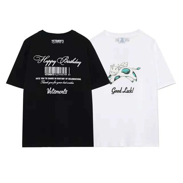 vetements high version designer american fashion brand weitemeng events cow printed mens and womens loose short sleeve tshirt, White;black
vetements high version designer american fashion brand weitemeng events cow printed mens and womens loose short sleeve tshirt, White;black