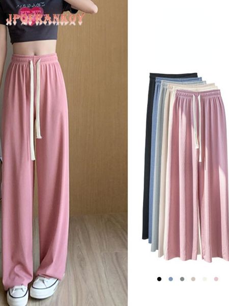 women's pants & capris 2022 summer ice silk drooping feeling wide-leg women's solid color cool high waist casual loose slim straig, Black;white
women's pants & capris 2022 summer ice silk drooping feeling wide-leg women's solid color cool high waist casual loose slim straig, Black;white