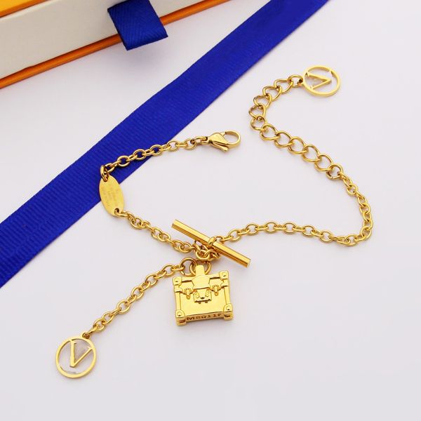 designers petite malle bag pendant necklace fashion women's stainless steel necklace bracelet set lovers jewelry no box, Silver
designers petite malle bag pendant necklace fashion women's stainless steel necklace bracelet set lovers jewelry no box, Silver