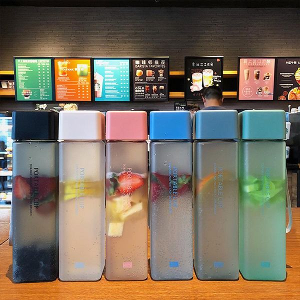 square frosted plastic water bottle portable transparent fruit juice leak-proof outdoor sport travel camping
square frosted plastic water bottle portable transparent fruit juice leak-proof outdoor sport travel camping