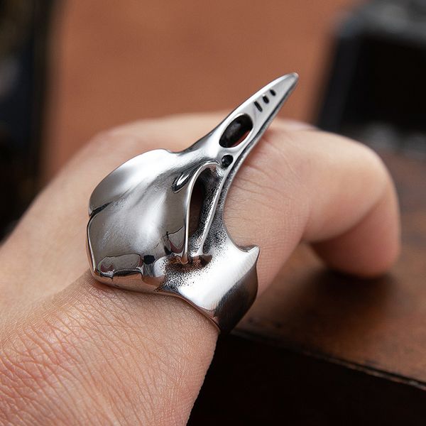 viking crow skull ring men women gold black silver color stainless steel biker animal ring punk gothic nordic amulet jewelry, Slivery;golden
viking crow skull ring men women gold black silver color stainless steel biker animal ring punk gothic nordic amulet jewelry, Slivery;golden