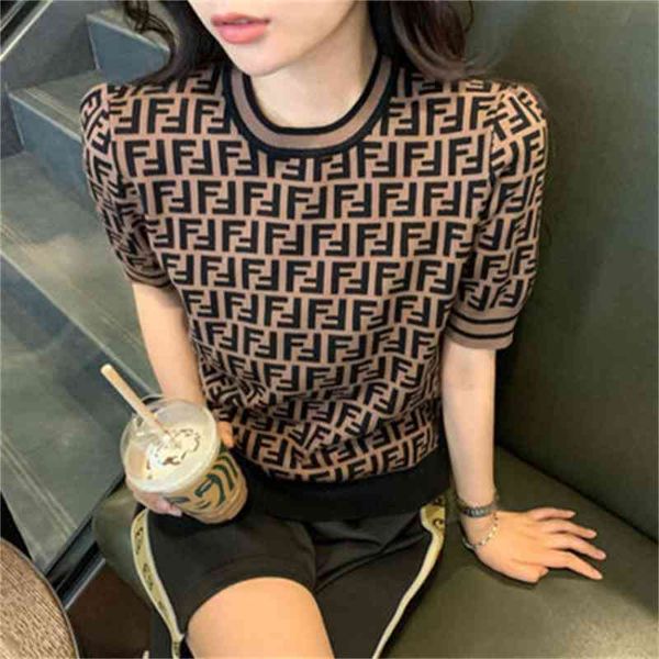 f letter knitted short neck thin vest ummer new fashion casual cotton bag short-sleeved slim women's simple and comfortable all-match t, White
f letter knitted short neck thin vest ummer new fashion casual cotton bag short-sleeved slim women's simple and comfortable all-match t, White