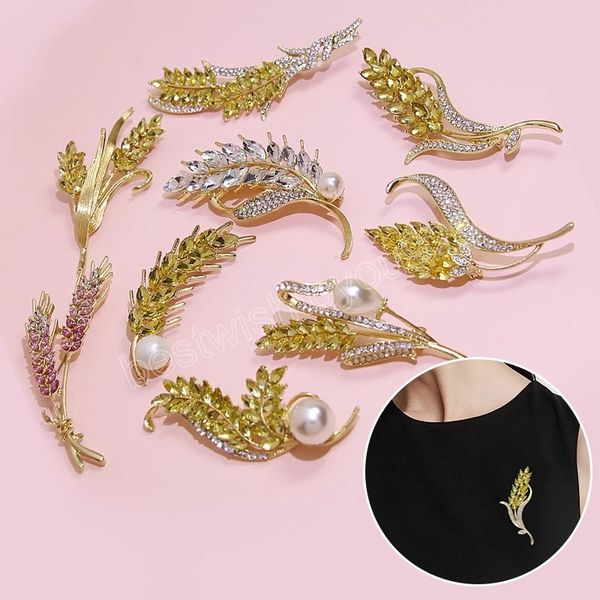 luxury wheat brooch collar pins for shining women's brooches high-end temperament pearl brooch safety silk scarf buckle pin, Gray
luxury wheat brooch collar pins for shining women's brooches high-end temperament pearl brooch safety silk scarf buckle pin, Gray