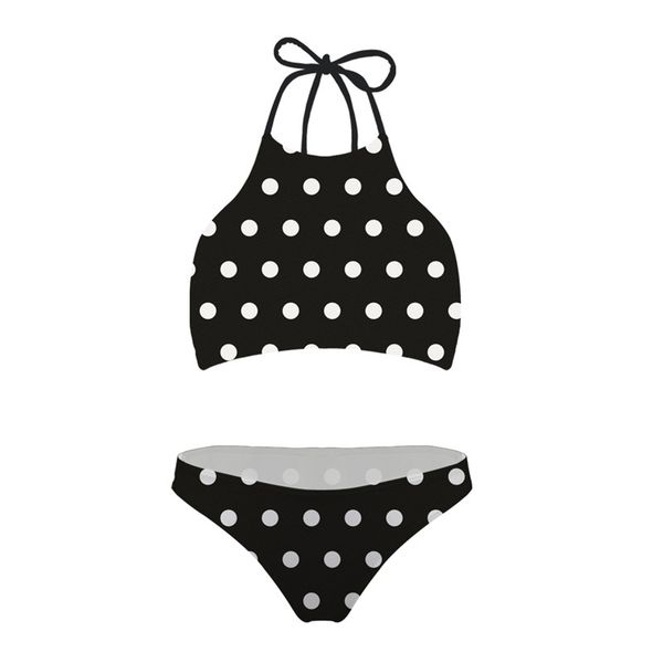halter swimming suit for women polka dot pattern high neck bandage swimwear ladies bikini set swimsuit push up bathing suit 220616, White;black
halter swimming suit for women polka dot pattern high neck bandage swimwear ladies bikini set swimsuit push up bathing suit 220616, White;black