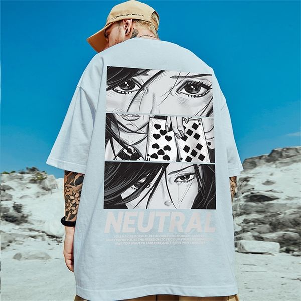 zazomde summer men tshirts hip hop oversized t shirt men streetwear anime print t-shirt harajuku cotton cartoon tees men comics 220706, White;black 
zazomde summer men tshirts hip hop oversized t shirt men streetwear anime print t-shirt harajuku cotton cartoon tees men comics 220706, White;black