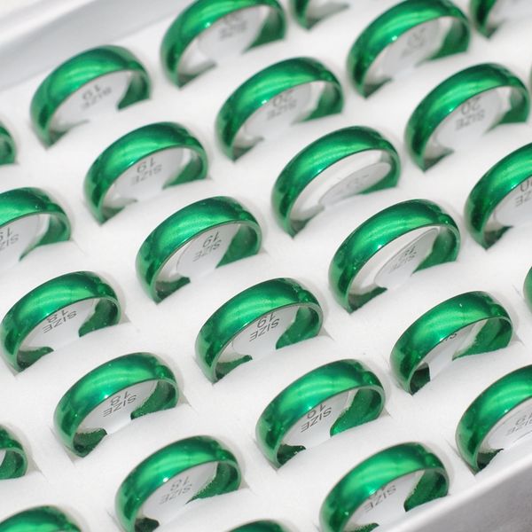 wholesale 30/50pcs cute green band rings size 17-21mm mix 6mm round no fade women girls punk rock hip hop lovers friends party gifts jewelry, Silver
wholesale 30/50pcs cute green band rings size 17-21mm mix 6mm round no fade women girls punk rock hip hop lovers friends party gifts jewelry, Silver