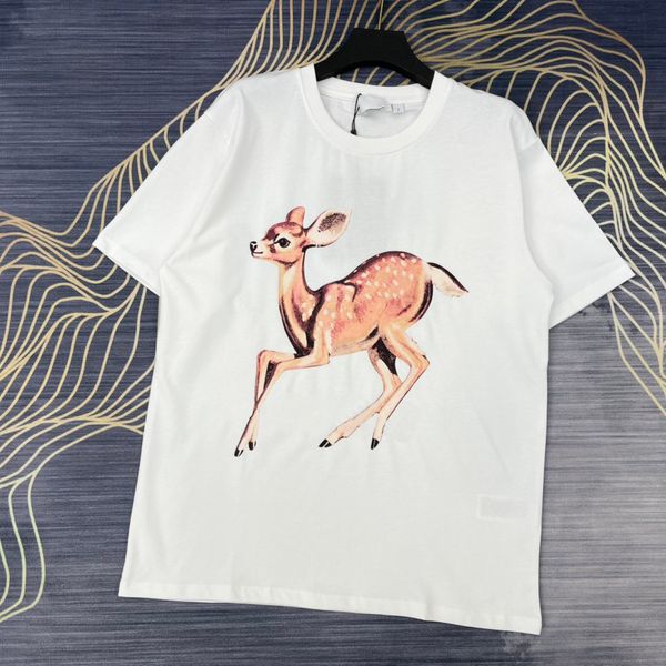22ss teenager high-end cartoon sika deer tee summer men women couples classic short sleeve casual simple fashion breathable high street t-sh, White;black
22ss teenager high-end cartoon sika deer tee summer men women couples classic short sleeve casual simple fashion breathable high street t-sh, White;black