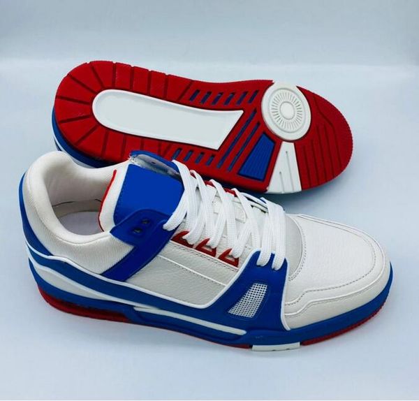 men's luxurys designer shoes white printed calf leather casual shoes sports shoes pink yellow blue running coach 39-45 5, Black
men's luxurys designer shoes white printed calf leather casual shoes sports shoes pink yellow blue running coach 39-45 5, Black