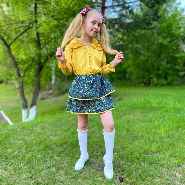 toddler kids baby girls full sleeve ruffles solid shirts flower tiered skirts children princess casual clothes set 2pcs 38y 220815, White
toddler kids baby girls full sleeve ruffles solid shirts flower tiered skirts children princess casual clothes set 2pcs 38y 220815, White