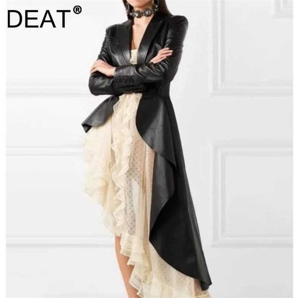 deat women asymmetrical personality leather jacket long sleeve fashion temperament spring autumn 11d1820 210709, Black
deat women asymmetrical personality leather jacket long sleeve fashion temperament spring autumn 11d1820 210709, Black