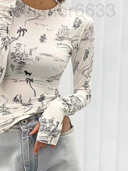 women's t-shirt designer summer kijun round neck back slit print bottomed long sleeve blouse ixmq, White
women's t-shirt designer summer kijun round neck back slit print bottomed long sleeve blouse ixmq, White